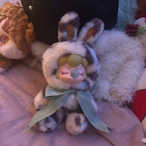 Adorable Nanci Shining Bunny Plush Bunny Doll with Bow Blind Box